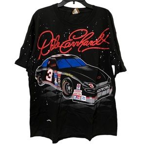 Nutmeg Mills Vintage 90s Dale Earnhardt Tee Double Sided Graphics